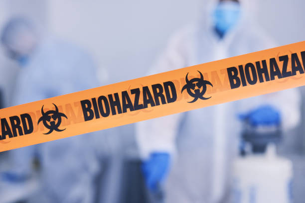 Professional Biohazard Cleanup technician working in Gravette, AR